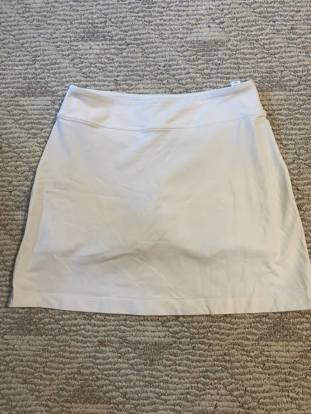 Athleta white Stretch A-Line Mini Skirt